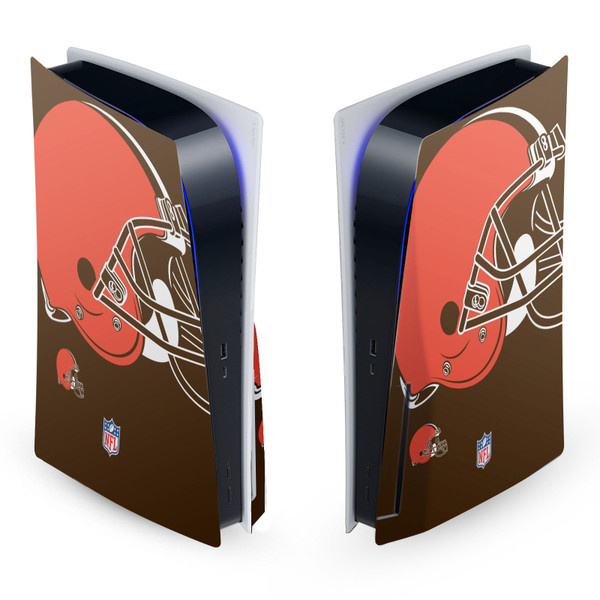 NFL Cleveland Browns Oversize Vinyl Sticker Skin Decal Cover for Sony PS5 Disc Edition Console