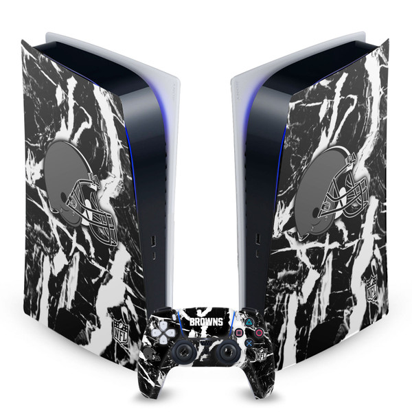 NFL Cleveland Browns Marble Vinyl Sticker Skin Decal Cover for Sony PS5 Digital Edition Bundle