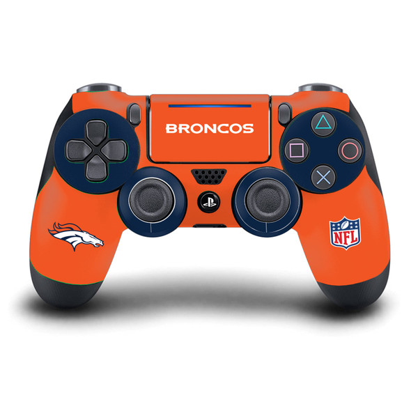 NFL Denver Broncos Plain Vinyl Sticker Skin Decal Cover for Sony DualShock 4 Controller