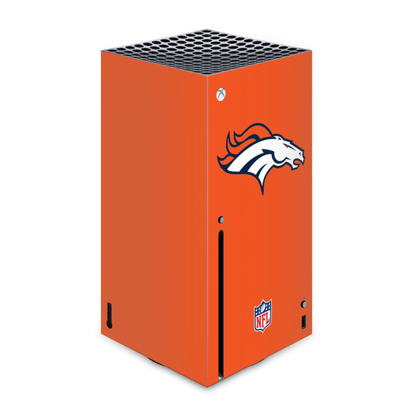 NFL Denver Broncos Plain Vinyl Sticker Skin Decal Cover for Microsoft Xbox Series X