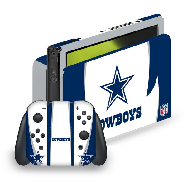 NFL Dallas Cowboys Side Details Vinyl Sticker Skin Decal Cover for Nintendo Switch OLED Bundle