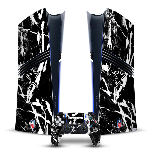 NFL Dallas Cowboys Marble Vinyl Sticker Skin Decal Cover for Sony PS5 Pro Digital Edition Bundle