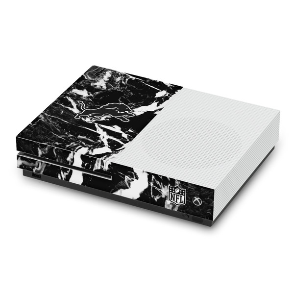NFL Detroit Lions Marble Vinyl Sticker Skin Decal Cover for Microsoft Xbox One S Console