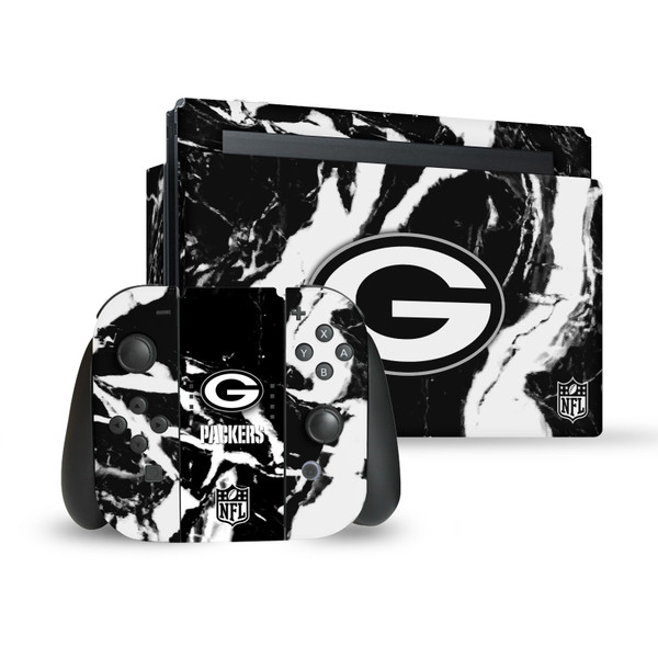 NFL Green Bay Packers Marble Vinyl Sticker Skin Decal Cover for Nintendo Switch Bundle