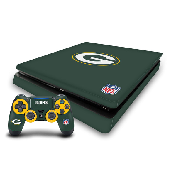 NFL Green Bay Packers Plain Vinyl Sticker Skin Decal Cover for Sony PS4 Slim Console & Controller