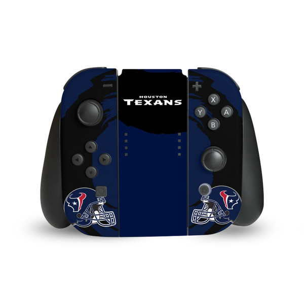 NFL Houston Texans Sweep Stroke Vinyl Sticker Skin Decal Cover for Nintendo Switch Joy Controller