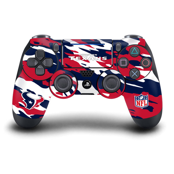 NFL Houston Texans Camou Vinyl Sticker Skin Decal Cover for Sony DualShock 4 Controller