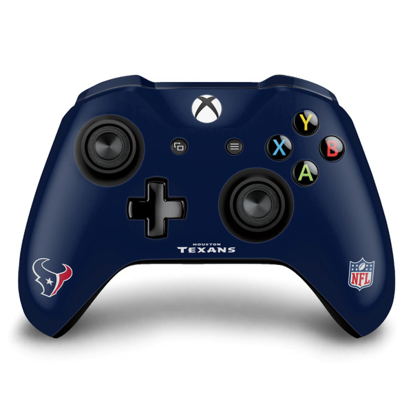 NFL Houston Texans Plain Vinyl Sticker Skin Decal Cover for Microsoft Xbox One S / X Controller