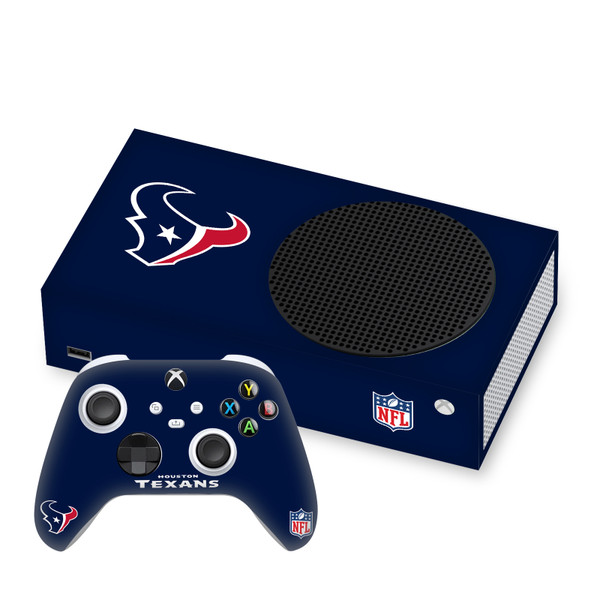 NFL Houston Texans Plain Vinyl Sticker Skin Decal Cover for Microsoft Series S Console & Controller
