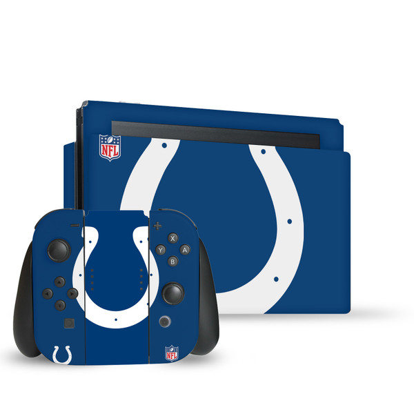 NFL Indianapolis Colts Oversize Vinyl Sticker Skin Decal Cover for Nintendo Switch Bundle