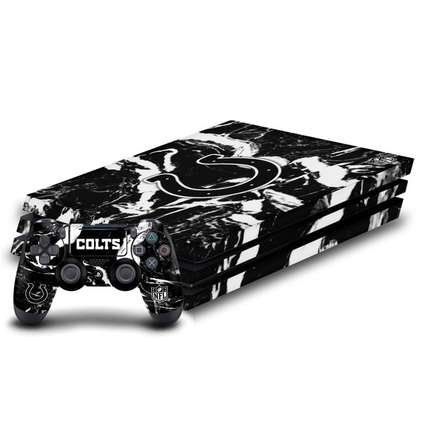 NFL Indianapolis Colts Marble Vinyl Sticker Skin Decal Cover for Sony PS4 Pro Bundle