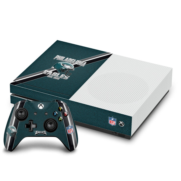 NFL Team 2 Philadelphia Eagles Vinyl Sticker Skin Decal Cover for Microsoft One S Console & Controller