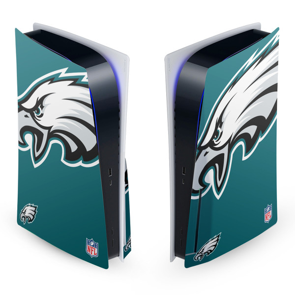 NFL Philadelphia Eagles Oversize Vinyl Sticker Skin Decal Cover for Sony PS5 Disc Edition Console