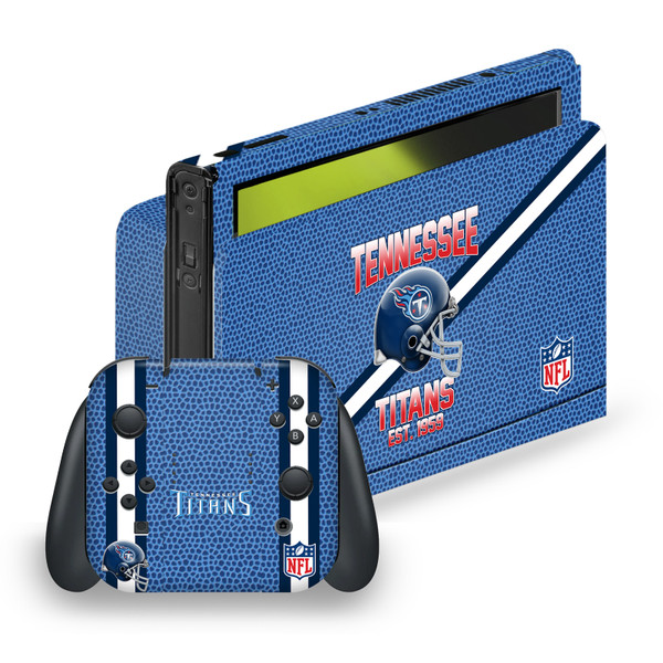 NFL Team 2 Tennessee Titans Vinyl Sticker Skin Decal Cover for Nintendo Switch OLED Bundle