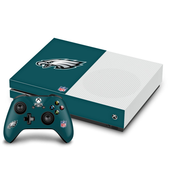 NFL Philadelphia Eagles Plain Vinyl Sticker Skin Decal Cover for Microsoft One S Console & Controller