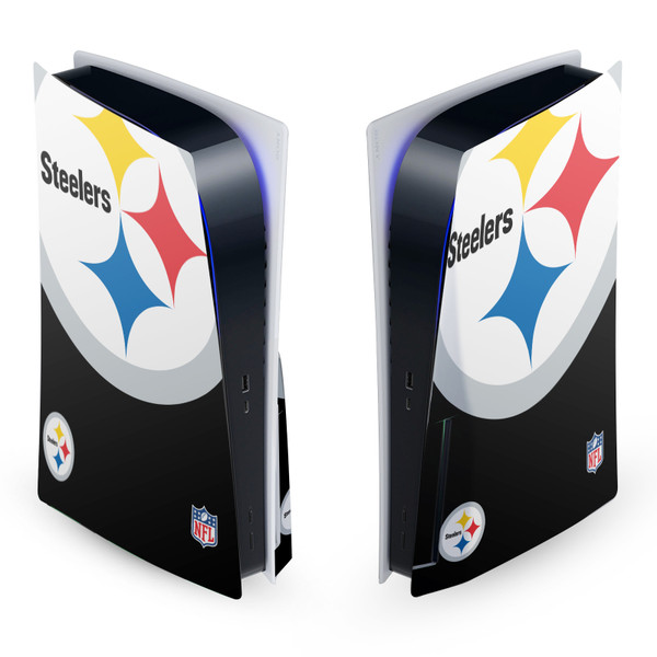 NFL Pittsburgh Steelers Oversize Vinyl Sticker Skin Decal Cover for Sony PS5 Disc Edition Console