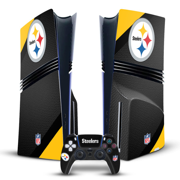 NFL Pittsburgh Steelers Logo Art Vinyl Sticker Skin Decal Cover for Sony PS5 Pro Disc Edition Bundle