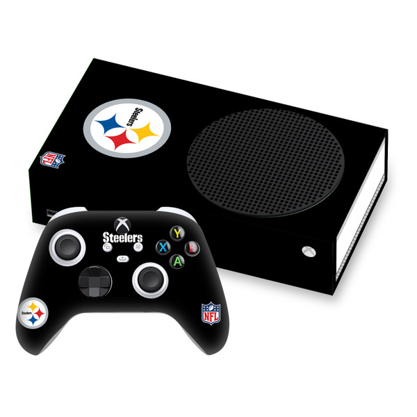 NFL Pittsburgh Steelers Plain Vinyl Sticker Skin Decal Cover for Microsoft Series S Console & Controller