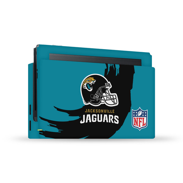 NFL Jacksonville Jaguars Sweep Stroke Vinyl Sticker Skin Decal Cover for Nintendo Switch Console & Dock