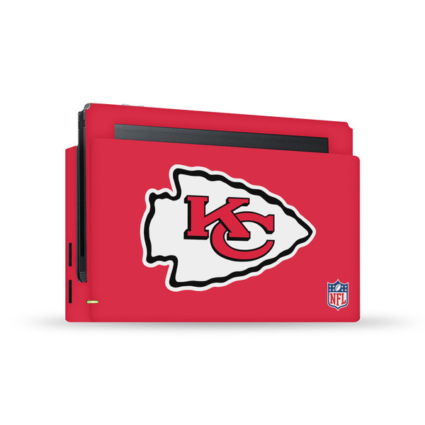 NFL Kansas City Chiefs Plain Vinyl Sticker Skin Decal Cover for Nintendo Switch Console & Dock