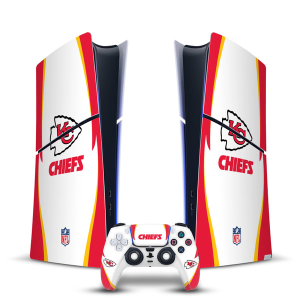 NFL Kansas City Chiefs Side Details Vinyl Sticker Skin Decal Cover for Sony PS5 Slim Digital Edition Bundle
