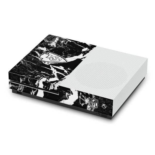 NFL Kansas City Chiefs Marble Vinyl Sticker Skin Decal Cover for Microsoft Xbox One S Console
