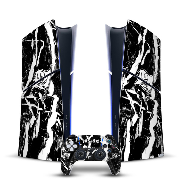 NFL Tampa Bay Buccaneers Marble Vinyl Sticker Skin Decal Cover for Sony PS5 Slim Digital Edition Bundle