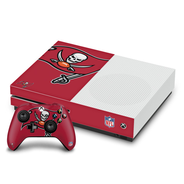 NFL Tampa Bay Buccaneers Oversize Vinyl Sticker Skin Decal Cover for Microsoft One S Console & Controller