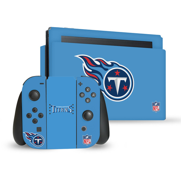NFL Tennessee Titans Plain Vinyl Sticker Skin Decal Cover for Nintendo Switch Bundle