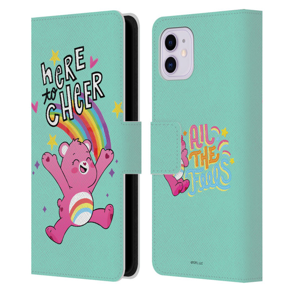 Care Bears Graphics Cheer Leather Book Wallet Case Cover For Apple iPhone 11