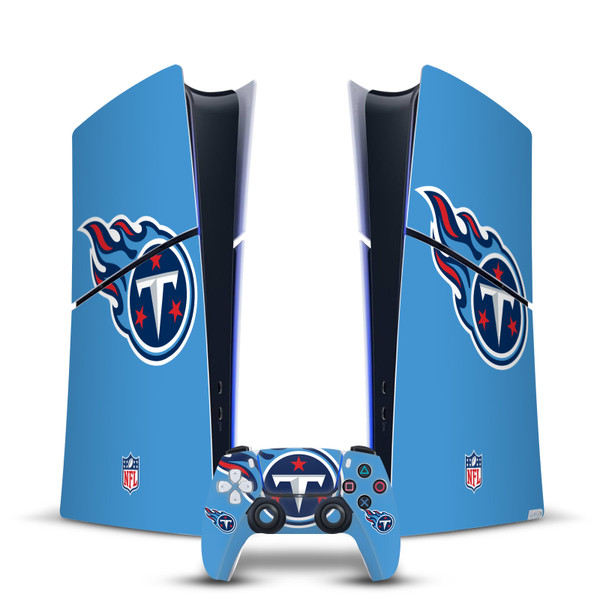 NFL Tennessee Titans Oversize Vinyl Sticker Skin Decal Cover for Sony PS5 Slim Digital Edition Bundle