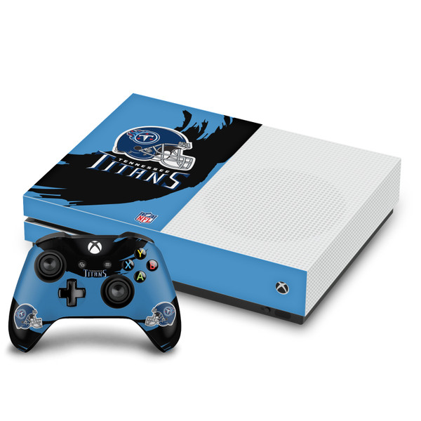 NFL Tennessee Titans Sweep Stroke Vinyl Sticker Skin Decal Cover for Microsoft One S Console & Controller