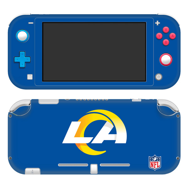 NFL Los Angeles Rams Plain Vinyl Sticker Skin Decal Cover for Nintendo Switch Lite