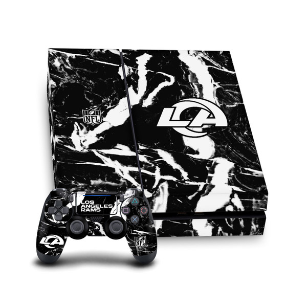 NFL Los Angeles Rams Marble Vinyl Sticker Skin Decal Cover for Sony PS4 Console & Controller