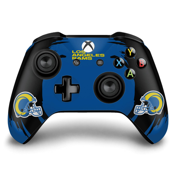 NFL Los Angeles Rams Sweep Stroke Vinyl Sticker Skin Decal Cover for Microsoft Xbox One S / X Controller