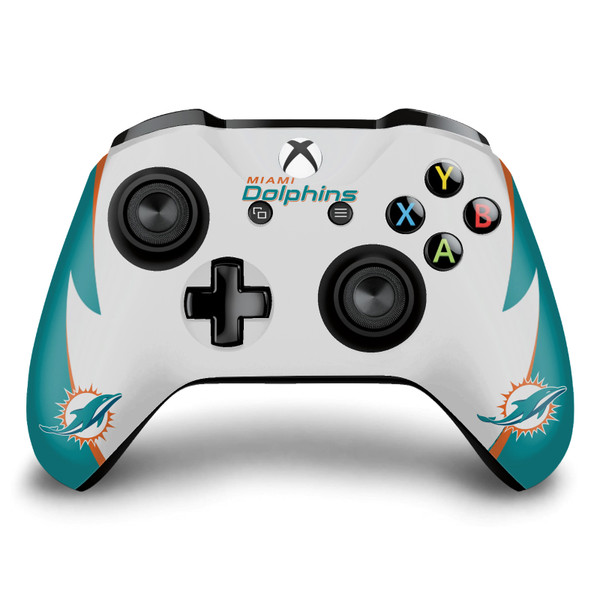 NFL Miami Dolphins Side Details Vinyl Sticker Skin Decal Cover for Microsoft Xbox One S / X Controller