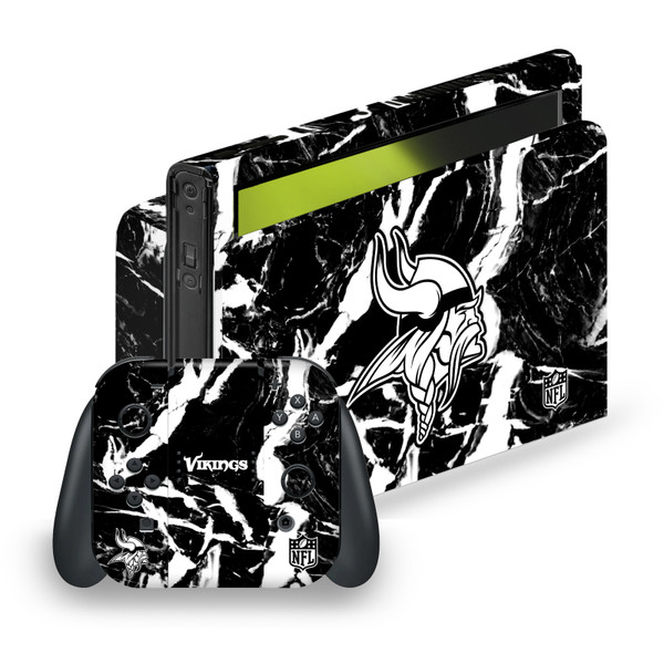 NFL Minnesota Vikings Marble Vinyl Sticker Skin Decal Cover for Nintendo Switch OLED Bundle