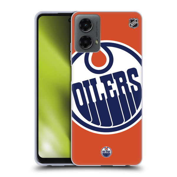 NHL Edmonton Oilers Oversized Soft Gel Case for Motorola Moto G (2024)