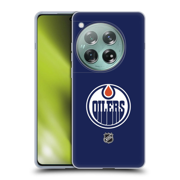 NHL Edmonton Oilers Plain Soft Gel Case for OnePlus 12