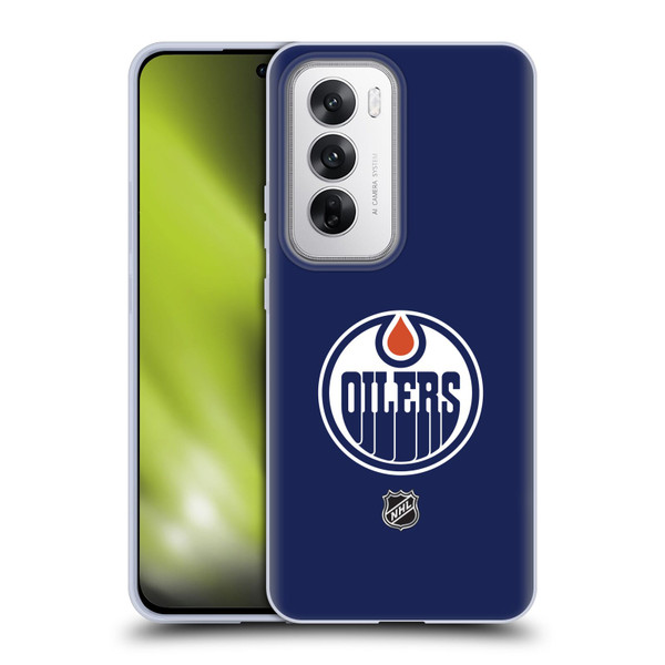 NHL Edmonton Oilers Plain Soft Gel Case for OPPO Reno12 5G