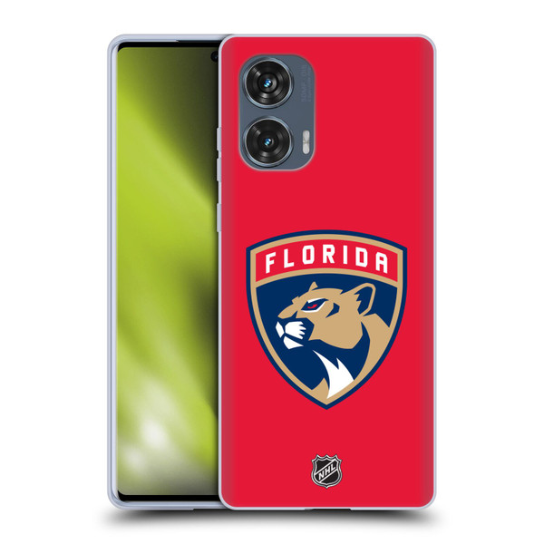 NHL Florida Panthers Plain Soft Gel Case for Motorola Edge 50 Fusion