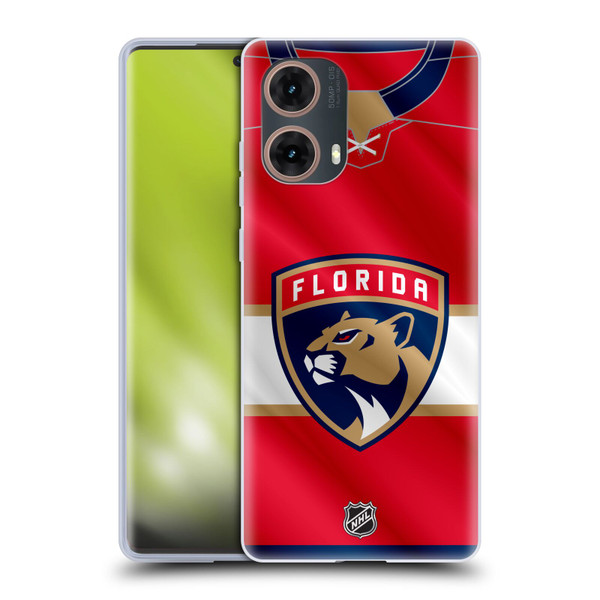 NHL Florida Panthers Jersey Soft Gel Case for Motorola Moto G85