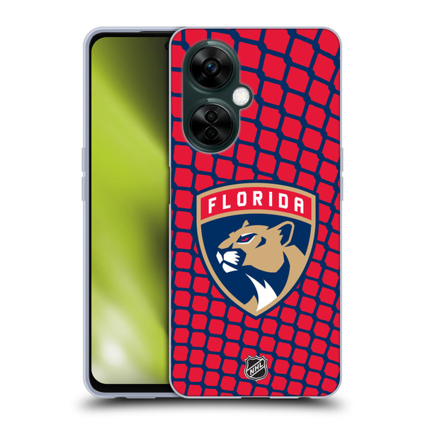 NHL Florida Panthers Net Pattern Soft Gel Case for OnePlus Nord N30