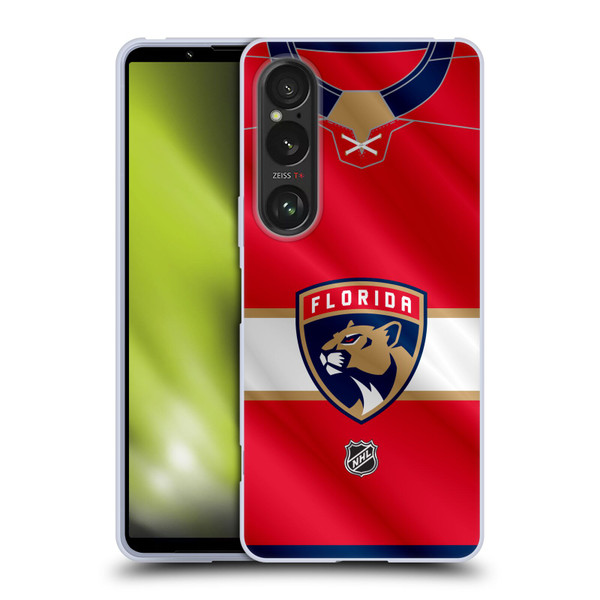NHL Florida Panthers Jersey Soft Gel Case for Sony Xperia 1 VI 5G