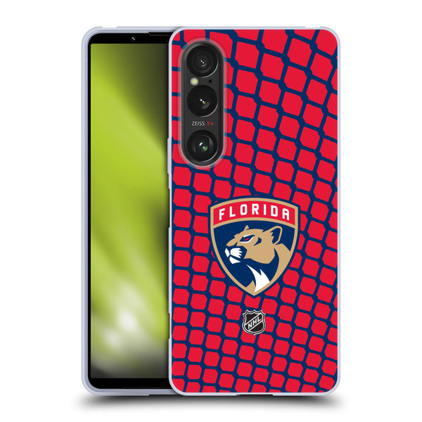 NHL Florida Panthers Net Pattern Soft Gel Case for Sony Xperia 1 VI 5G