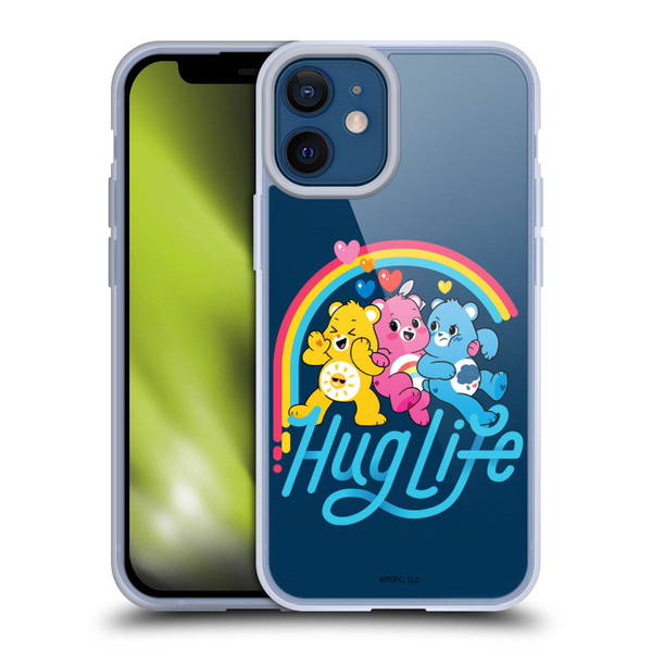 Care Bears Graphics Group Hug Life Soft Gel Case for Apple iPhone 12 Mini