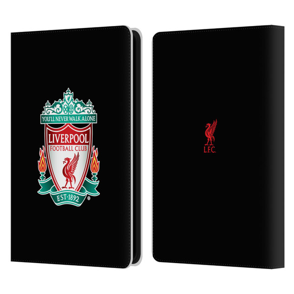 Liverpool Football Club Crest 1 Black 1 Leather Book Wallet Case Cover For Amazon Kindle Paperwhite 5 (2021)