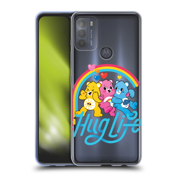 Care Bears Graphics Group Hug Life Soft Gel Case for Motorola Moto G50