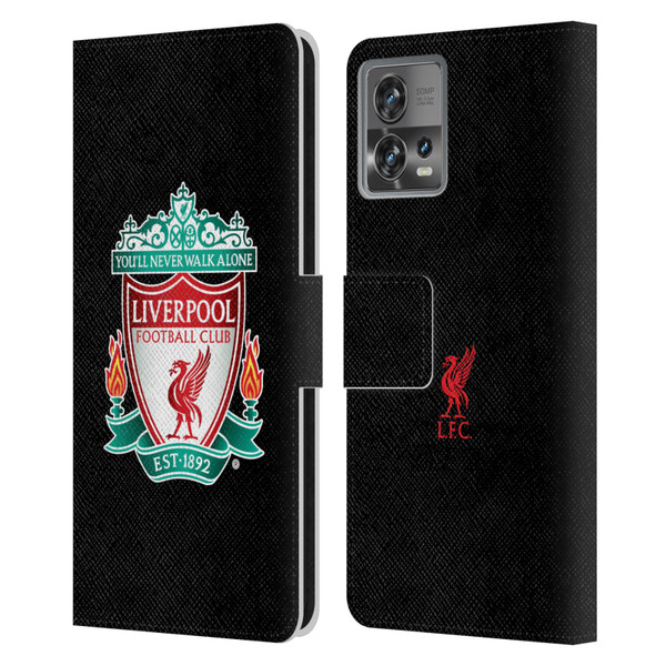 Liverpool Football Club Crest 1 Black 1 Leather Book Wallet Case Cover For Motorola Moto Edge 30 Fusion
