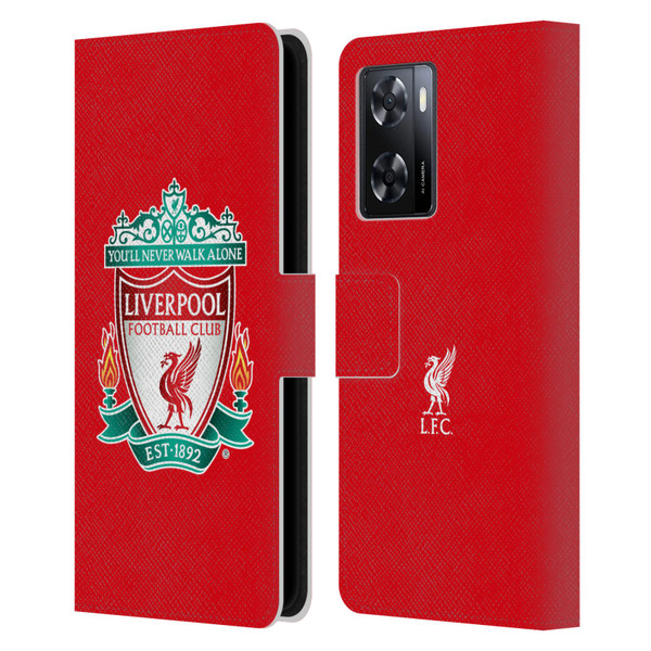 Liverpool Football Club Crest 1 Red 1 Leather Book Wallet Case Cover For OPPO A57s